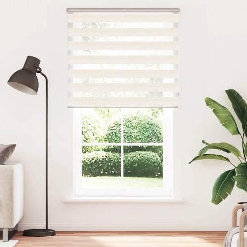 Zebragardin - marmorbeige 120×200 cm, stofbredde 115,9 cm, polyester