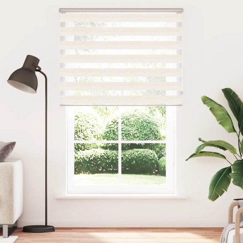 Zebragardin - marmorbeige 145×230 cm, stofbredde 140,9 cm, polyester