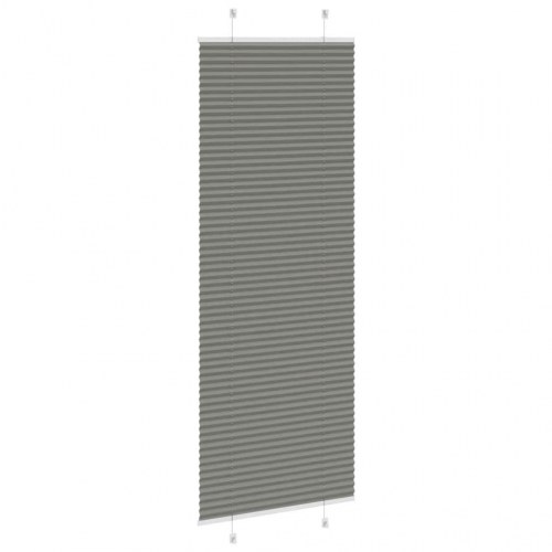 Plisségardin - antracitgrå 70×200 cm, stofbredde 69,4 cm - polyester