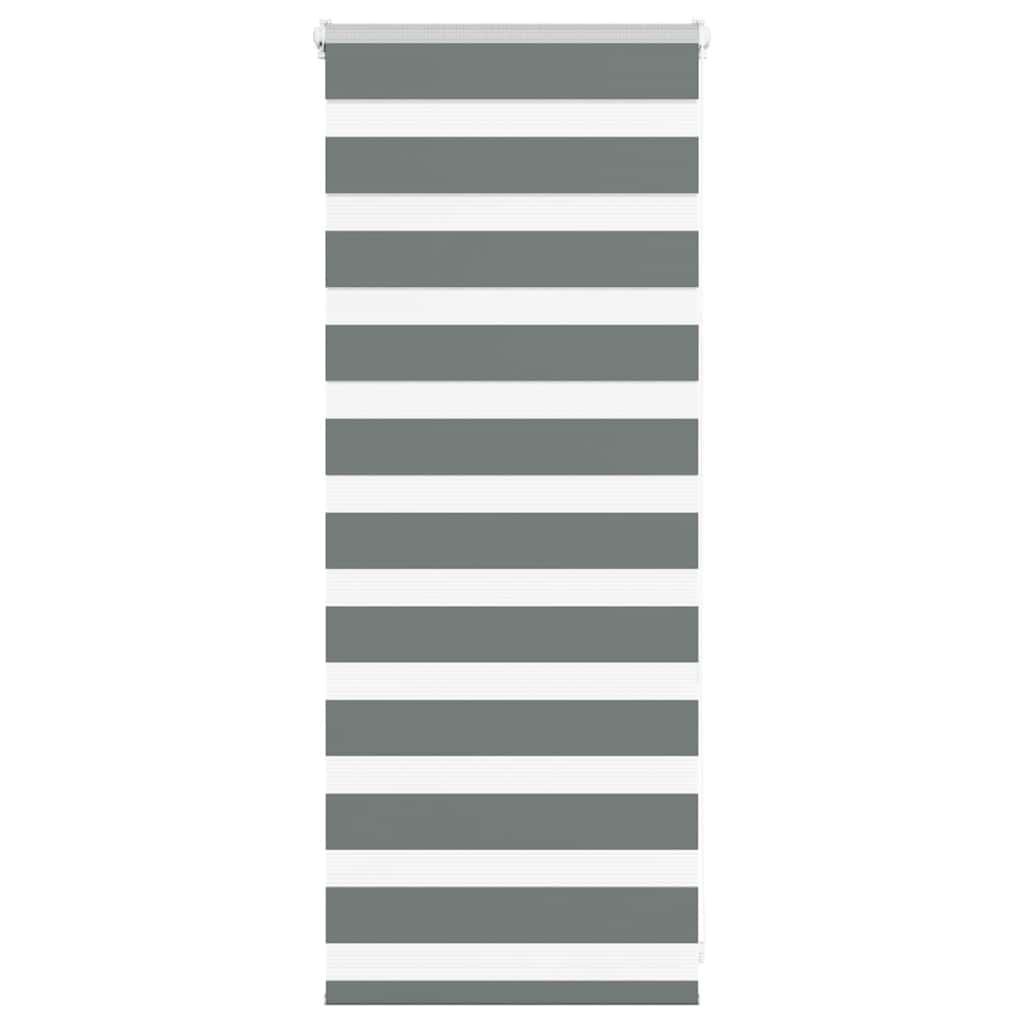 Zebragardin mørkegrå 65x100 cm stofbredde 60,9 cm polyester billede