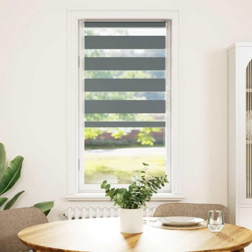 Zebragardin mørkegrå 65×100 cm - stofbredde 60,9 cm, polyester