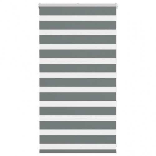 Zebragardin mørkegrå 85×100 cm - stofbredde 80,9 cm, polyester