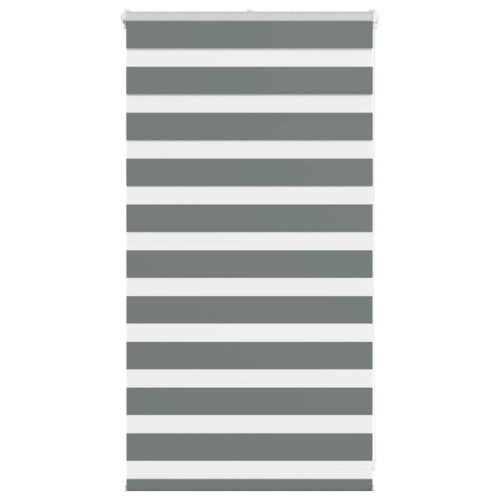 Zebragardin mørkegrå 75x100 cm stofbredde 70,9 cm polyester