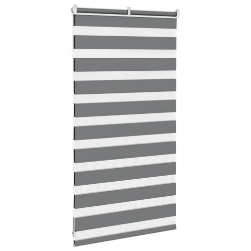 Zebragardin mørkegrå 75×100 cm - stofbredde 70,9 cm, polyester