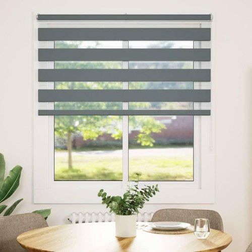 Zebragardin mørkegrå 120×150 cm - stofbredde 115,9 cm, polyester