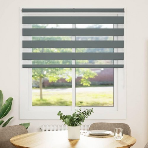 Zebragardin mørkegrå 120×100 cm - stofbredde 115,9 cm, polyester