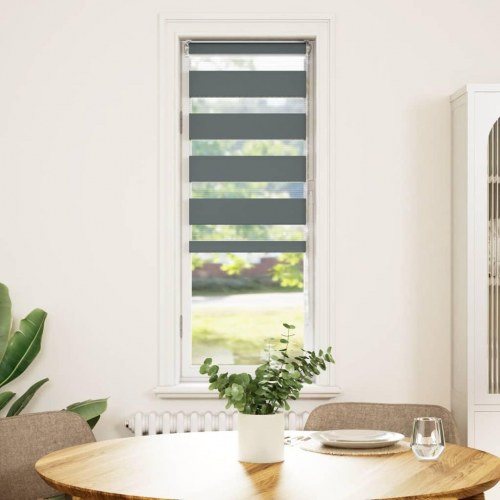 Zebragardin mørkegrå 50×150 cm - stofbredde 45,9 cm, polyester