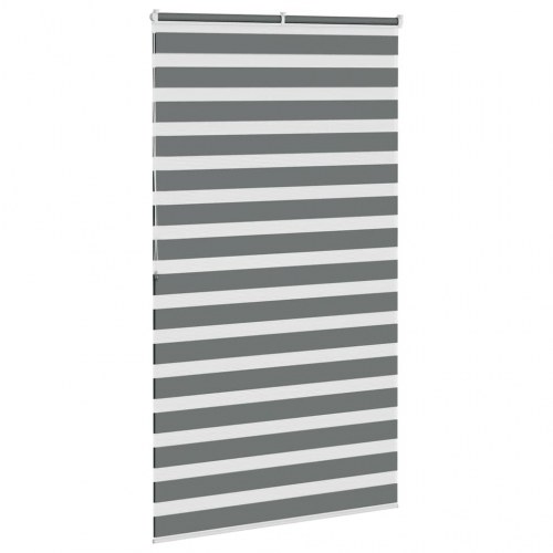Zebragardin mørkegrå 130×200 cm - stofbredde 125,9 cm, polyester