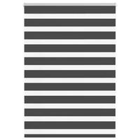 Zebragardin sort 115x150 cm stofbredde 110,9 cm polyester