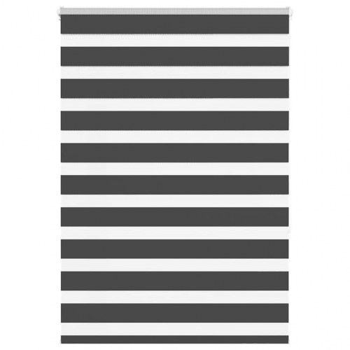 Zebragardin - sort 115×150 cm, stofbredde 110,9 cm, polyester