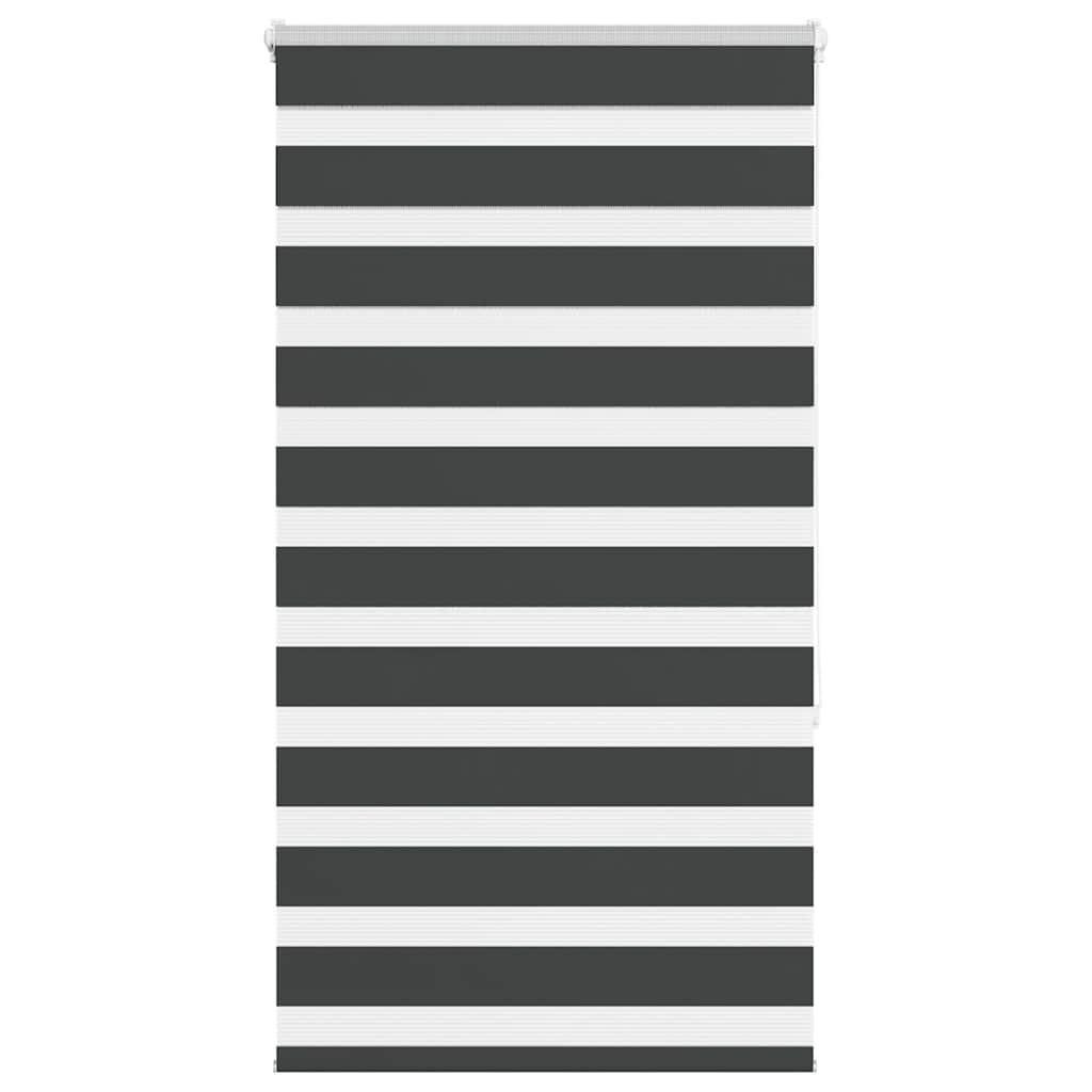 Zebragardin sort 90x150 cm stofbredde 85,9 cm polyester