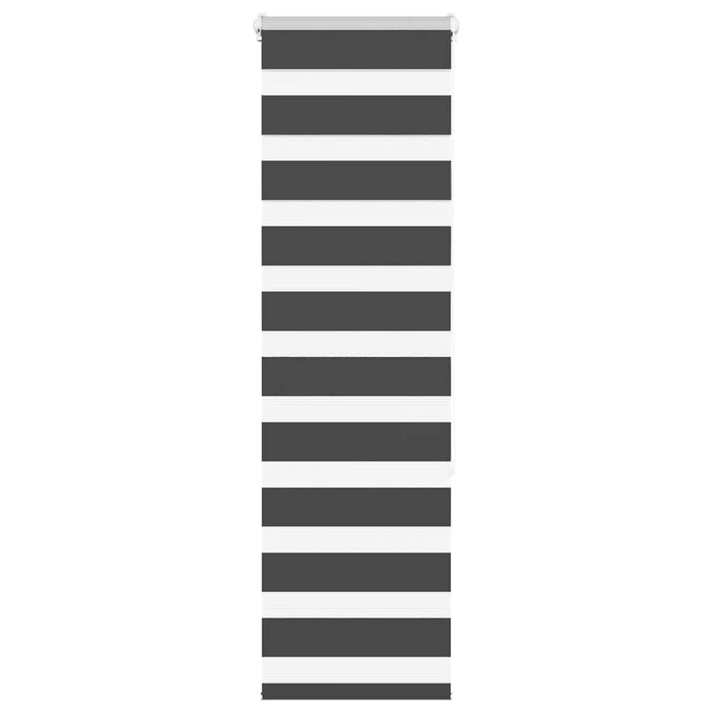 Zebragardin sort 50x150 cm stofbredde 45,9 cm polyester