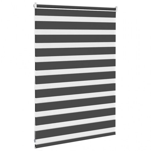 Zebragardin - sort 115×100 cm, stofbredde 110,9 cm, polyester