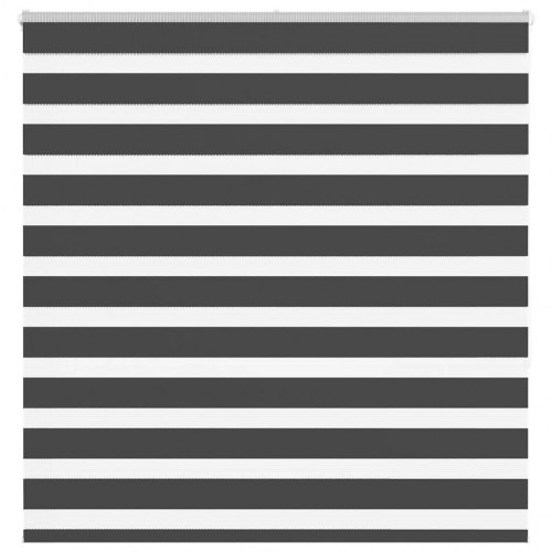 Zebragardin - sort 145×150 cm, stofbredde 140,9 cm, polyester