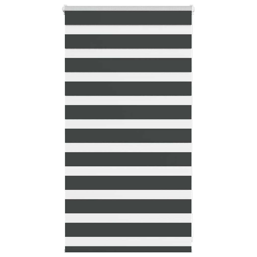 Zebragardin sort 75x100 cm stofbredde 70,9 cm polyester