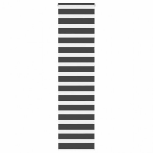 Zebragardin - sort 55×230 cm, stofbredde 50,9 cm, polyester