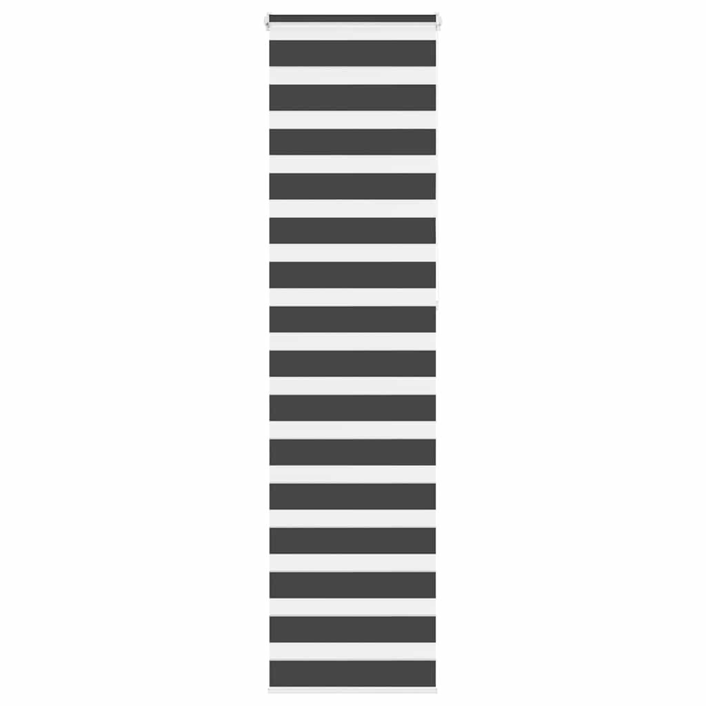 Zebragardin sort 55x230 cm stofbredde 50,9 cm polyester