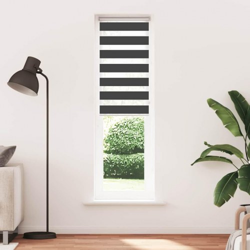 Zebragardin - sort 55×230 cm, stofbredde 50,9 cm, polyester