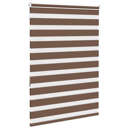 Zebragardin - brun 110×150 cm, stofbredde 105,9 cm, polyester