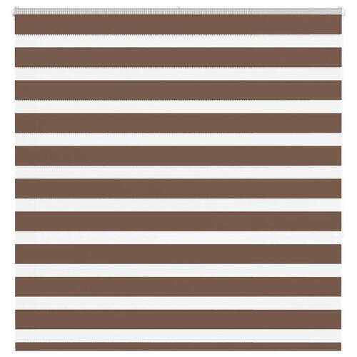 Zebragardin brun 145x150 cm stofbredde 140,9 cm polyester