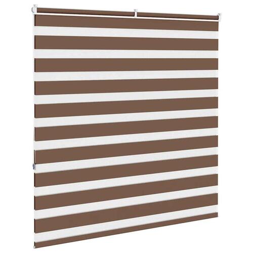 Zebragardin brun 145x150 cm stofbredde 140,9 cm polyester