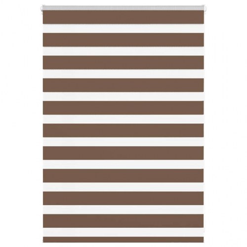 Zebragardin - brun 110×100 cm, stofbredde 105,9 cm, polyester