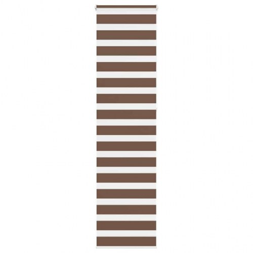 Zebragardin - brun 60×230 cm, stofbredde 55,9 cm, polyester