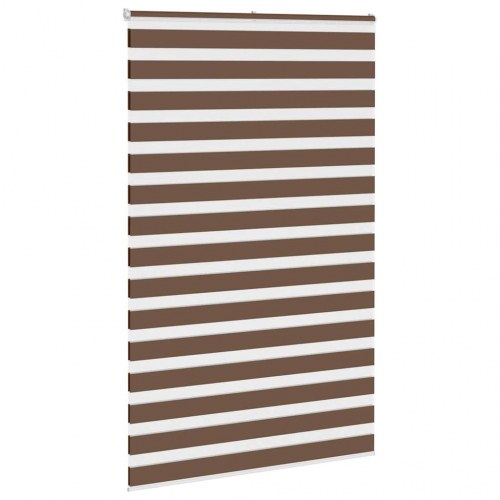 Zebragardin brun 145×200 cm - stofbredde 140,9 cm, polyester