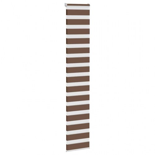 Zebragardin - brun 50×230 cm, stofbredde 45,9 cm, polyester