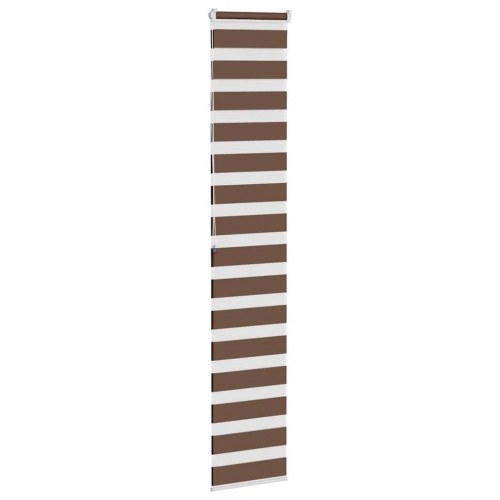 Zebragardin - brun 50×200 cm, stofbredde 45,9 cm, polyester