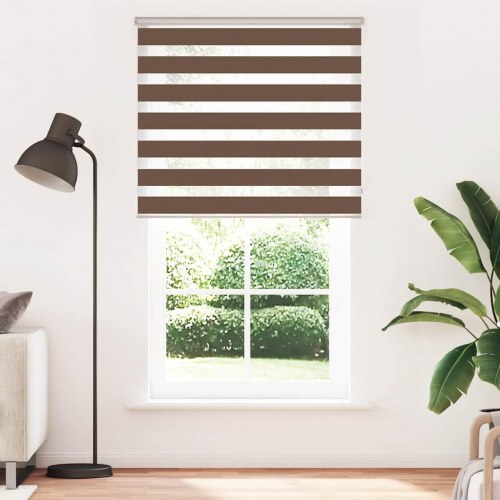 Zebragardin - brun 120×200 cm, stofbredde 115,9 cm, polyester
