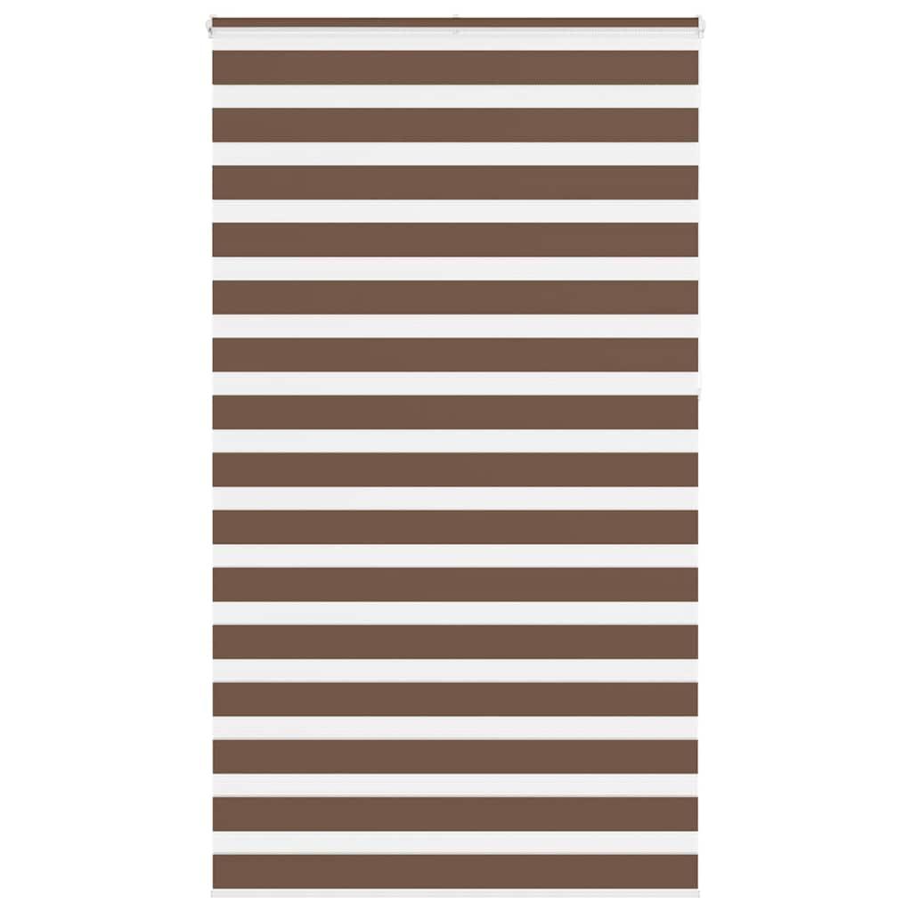Zebragardin brun 120x230 cm stofbredde 115,9 cm polyester