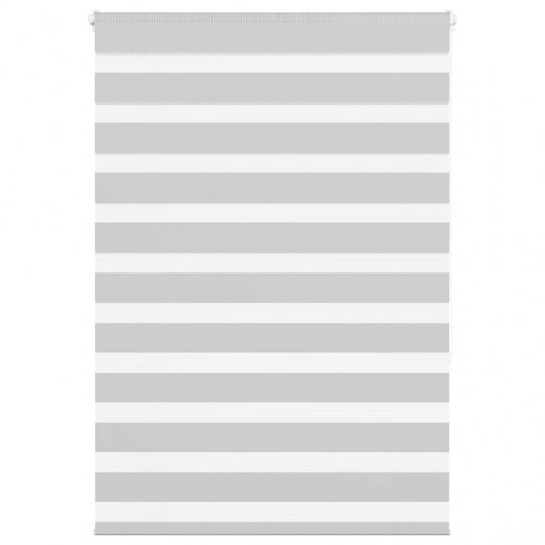 Zebragardin - lysegrå 110×150 cm, stofbredde 105,9 cm, polyester