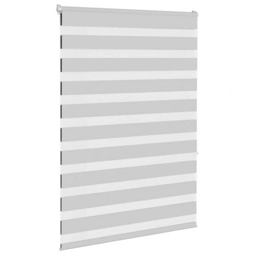 Zebragardin - lysegrå 110×150 cm, stofbredde 105,9 cm, polyester