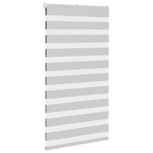 Zebragardin - lysegrå 70×100 cm, stofbredde 65,9 cm, polyester
