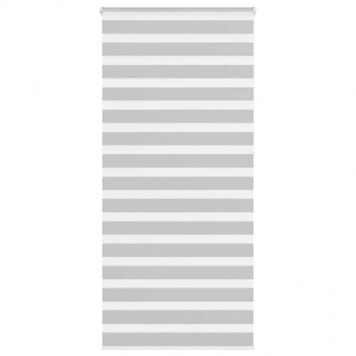 Zebragardin lysegrå 115×230 cm - stofbredde 110,9 cm i polyester