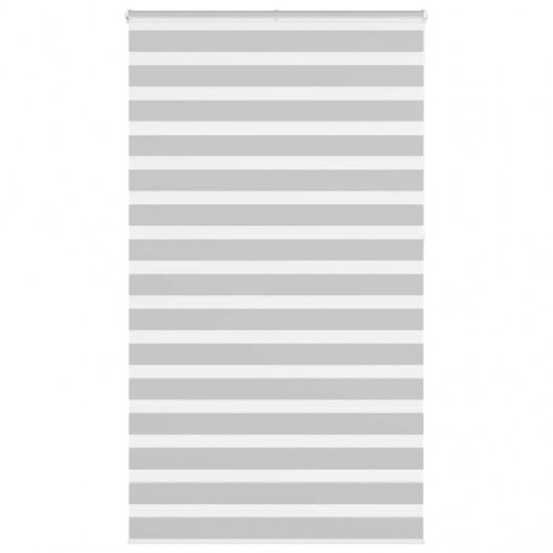 Zebragardin - lysegrå 125×230 cm, stofbredde 120,9 cm, polyester