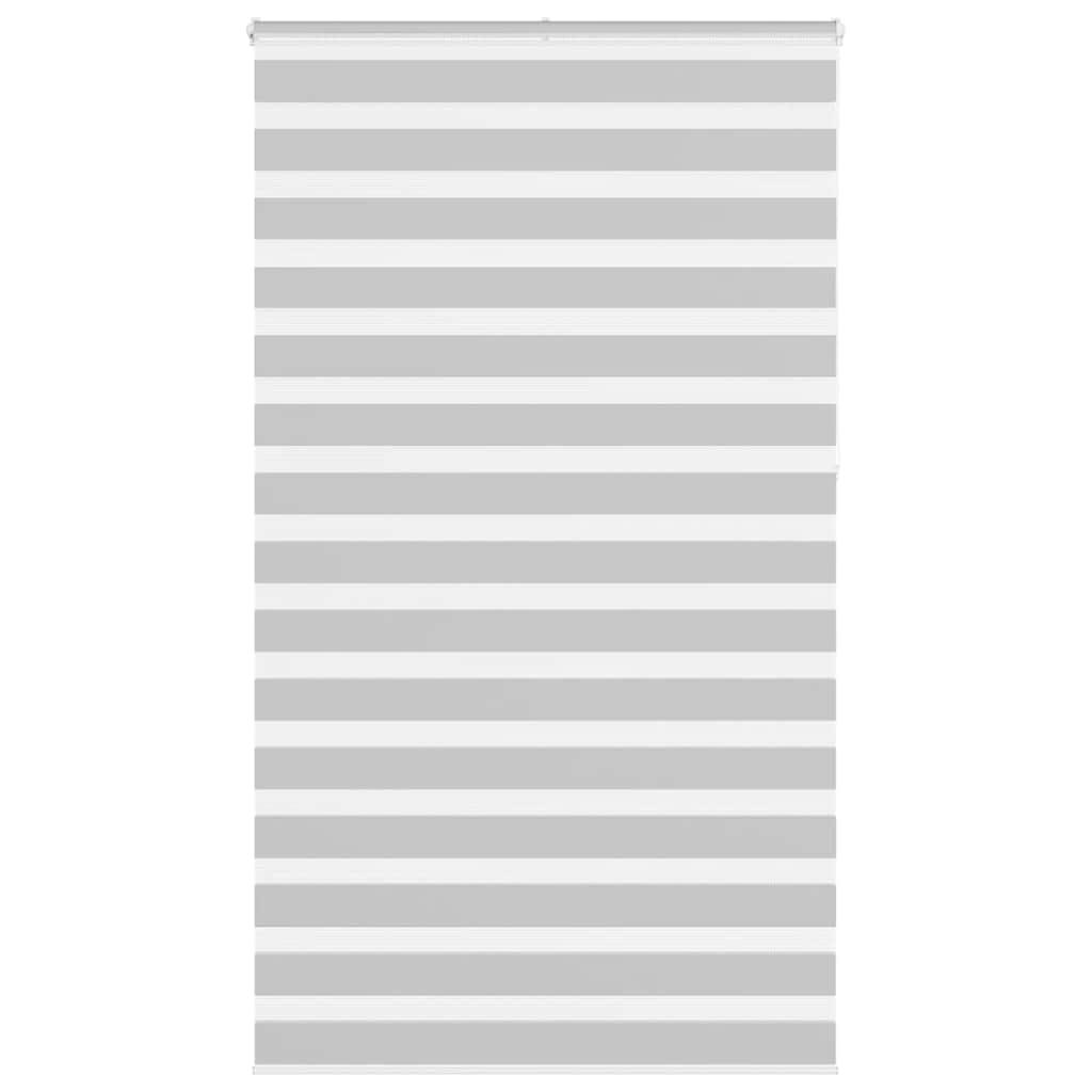 Zebragardin lysegrå 125x230 cm stofbredde 120,9 cm polyester