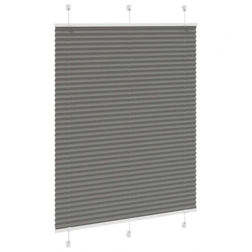 Plisségardin - antracit, 105×100 cm, polyester