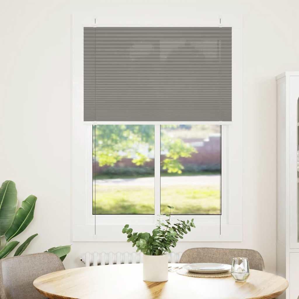 Plisségardin Antracit 95x100 cm Stofbredde 94,4 cm Polyester