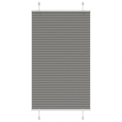 Plisségardin antracit 80×150 cm - stofbredde 79,4 cm, polyester