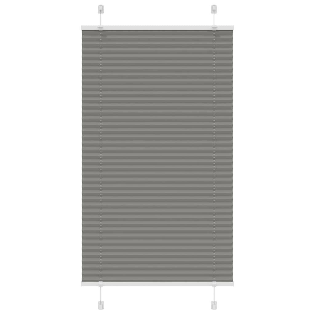 Plisségardin Antracit 80x150 cm Stofbredde 79,4 cm Polyester
