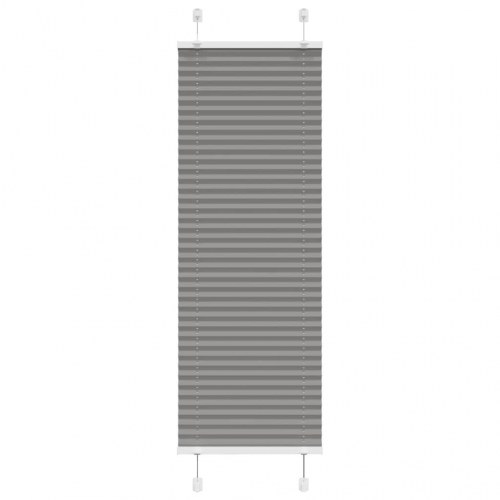 Plisségardin - antracit, 45×150 cm (stofbredde 44,4 cm), polyester