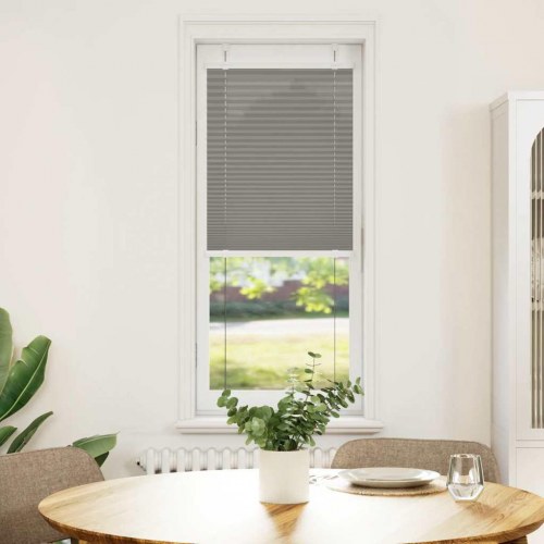 Plisségardin - antracit, 45×150 cm (stofbredde 44,4 cm), polyester