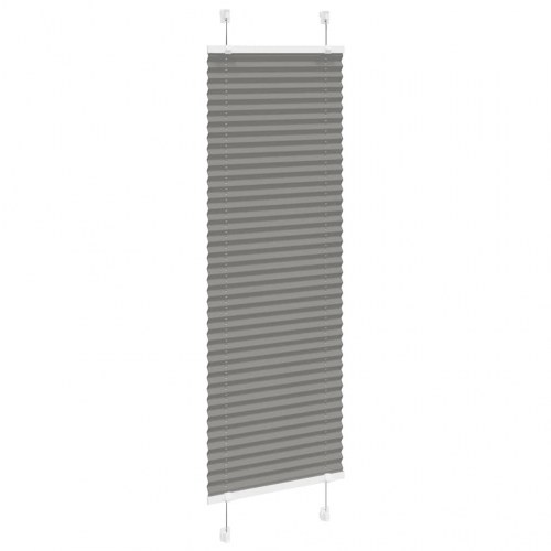 Plisségardin - antracit, 45×150 cm (stofbredde 44,4 cm), polyester