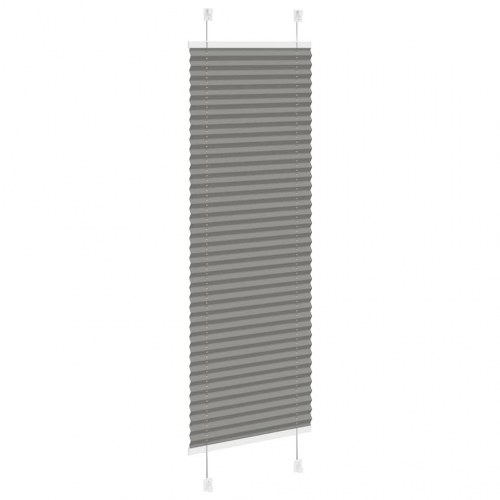 Plisségardin - antracit, 45×150 cm (stofbredde 44,4 cm), polyester