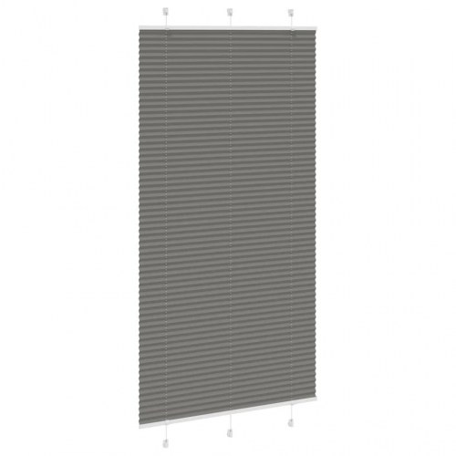 Plisségardin antracit 105×200 cm - stofbredde 104,4 cm, polyester