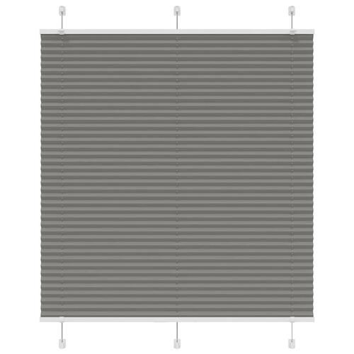Plisségardin Antracit 115x150 cm Stofbredde 114,4 cm Polyester