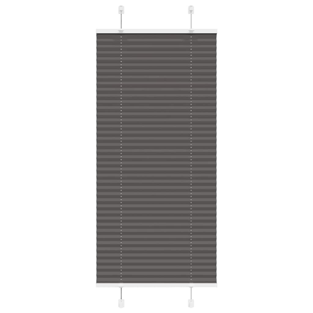 Plisségardin Sort 65x100 cm Stofbredde 64,4 cm Polyester