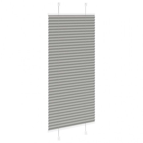 Plisségardin - antracit, 55×150 cm (stofbredde 54,4 cm) i polyester